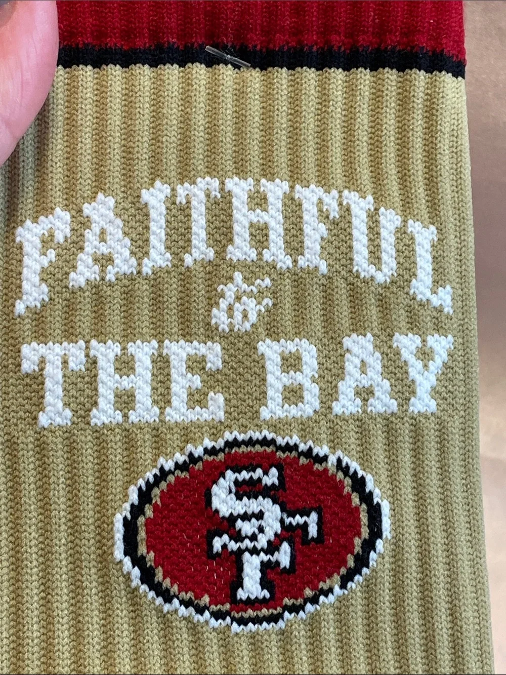Unisex Strideline San Francisco 49ers Premium Knit Crew Socks - NWT $18 MSRP